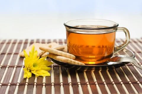 Tea and biscuit Foto stock