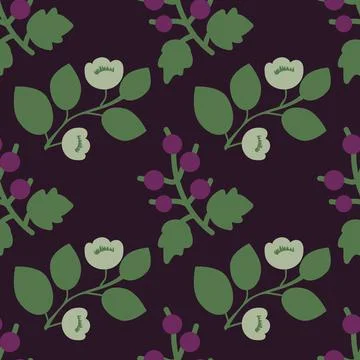 Tea and black currant Stock Illustration