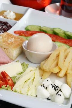 Tea and breakfast Stock Photos