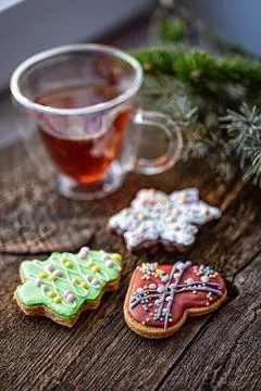 Tea And Cake Stock Photos