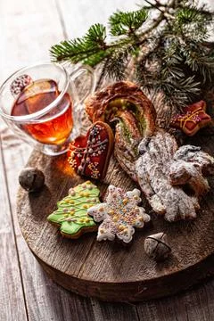 Tea And Cake Stock Photos