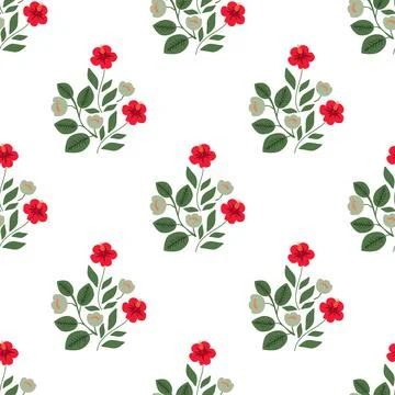 Tea and hibiscus Stock Illustration