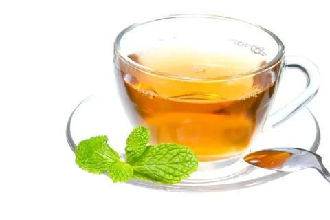 Tea and mint Stock Photos