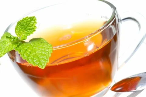 Tea and mint Stock Photos
