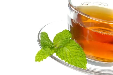 Tea and mint Stock Photos