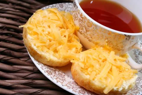 Tea and Scones Stock Photos