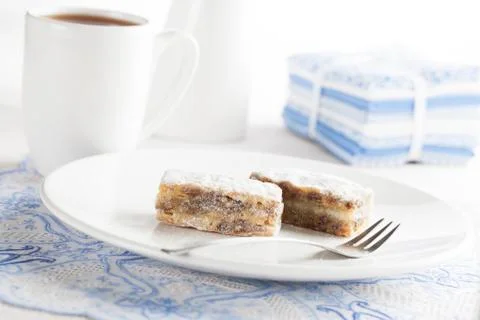 Tea and sweets Stock Photos