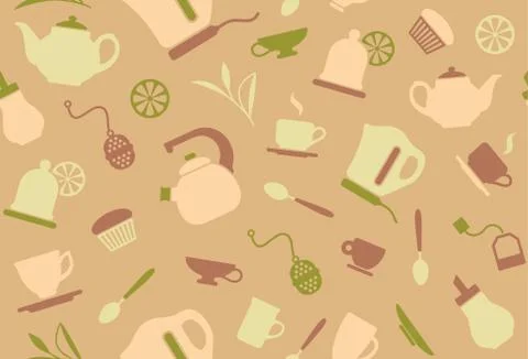Tea background Stock Illustration