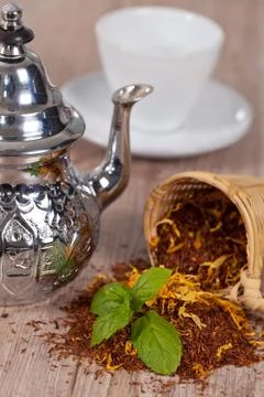 Tea background Stock Photos