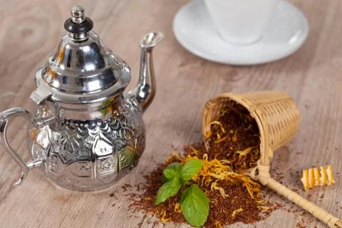 Tea background Stock Photos