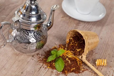 Tea background Stock Photos