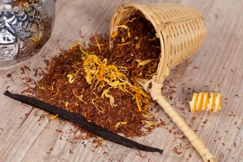 Tea background Stock Photos