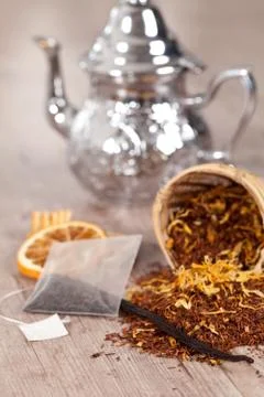 Tea background Stock Photos