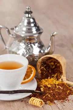 Tea background Stock Photos