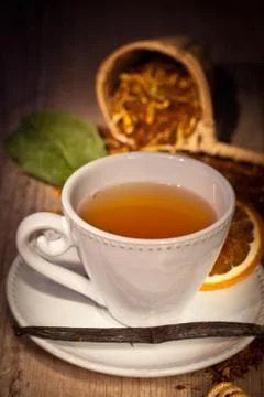 Tea background Stock Photos