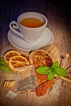 Tea background Stock Photos