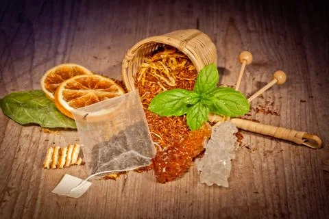 Tea background Stock Photos