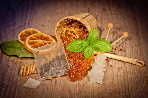 Tea background Stock Photos