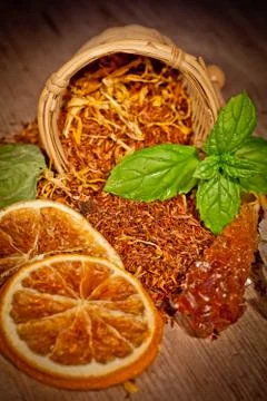 Tea background Stock Photos