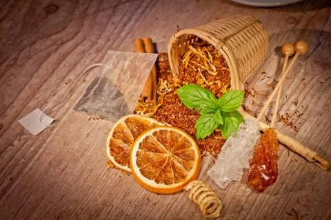 Tea background Stock Photos