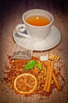 Tea background Stock Photos