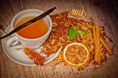 Tea background Stock Photos