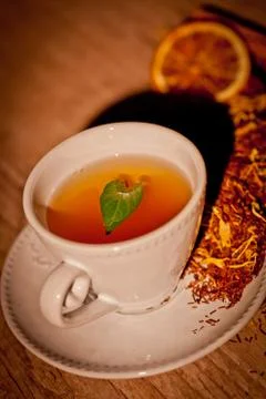 Tea background Stock Photos