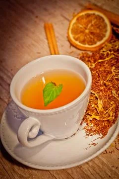 Tea background Stock Photos