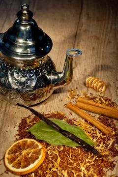 Tea background Stock Photos