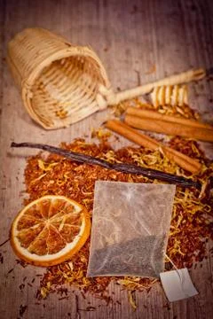 Tea background Stock Photos