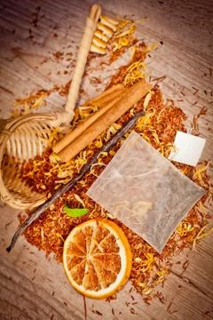 Tea background Stock Photos