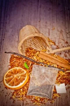 Tea background Stock Photos