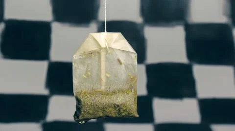 Tea bag on a background Stock Footage 68375174