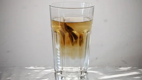 Tea bag brewed Stock Footage 91363920