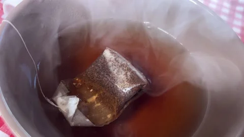Tea bag in the cup Video stock 220740495