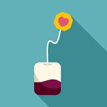 Tea bag with heart shape label Stock Illustration