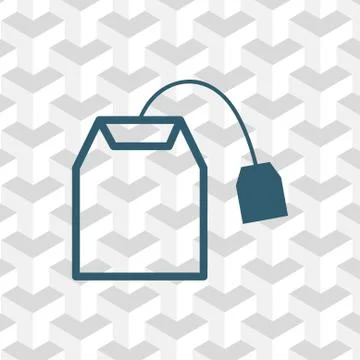 Tea bag icon stock vector illustration flat design Ilustração Stock