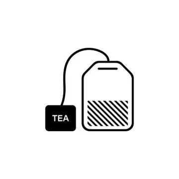 Tea bag icon. Vector on isolated white background. EPS 10 Stock Illustration