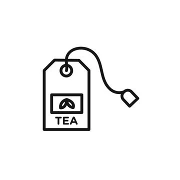 Tea bag icon vector set collection for web 스톡 일러스트
