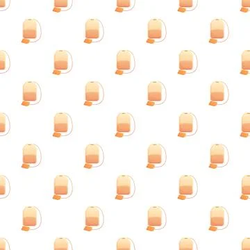 Tea bag pattern on a white background Stock Illustration