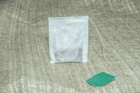 Tea bag on the table Stock-Fotos