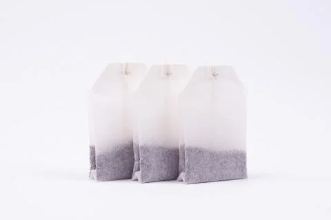 Tea bag on a white background Stock Photos