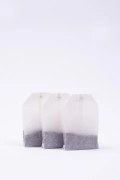 Tea bag on a white background Stock Photos