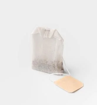 Tea bag on white background Stock Photos