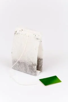 Tea bag on white Stock Photos