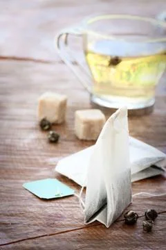 Tea bags Stock Photos