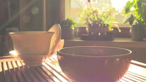 Tea basking in Sun Stock Photos