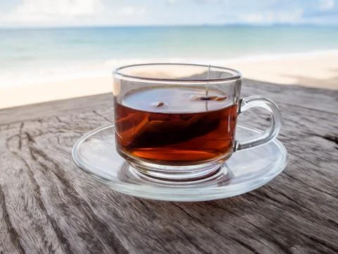 Tea on the beach Stock Photos