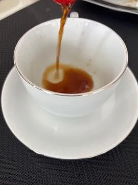 Tea being served Stock Photos