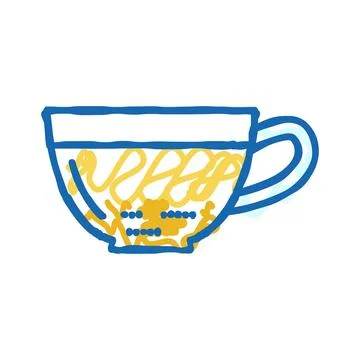 Tea beverage drink icon doodle illustration Stock Illustration